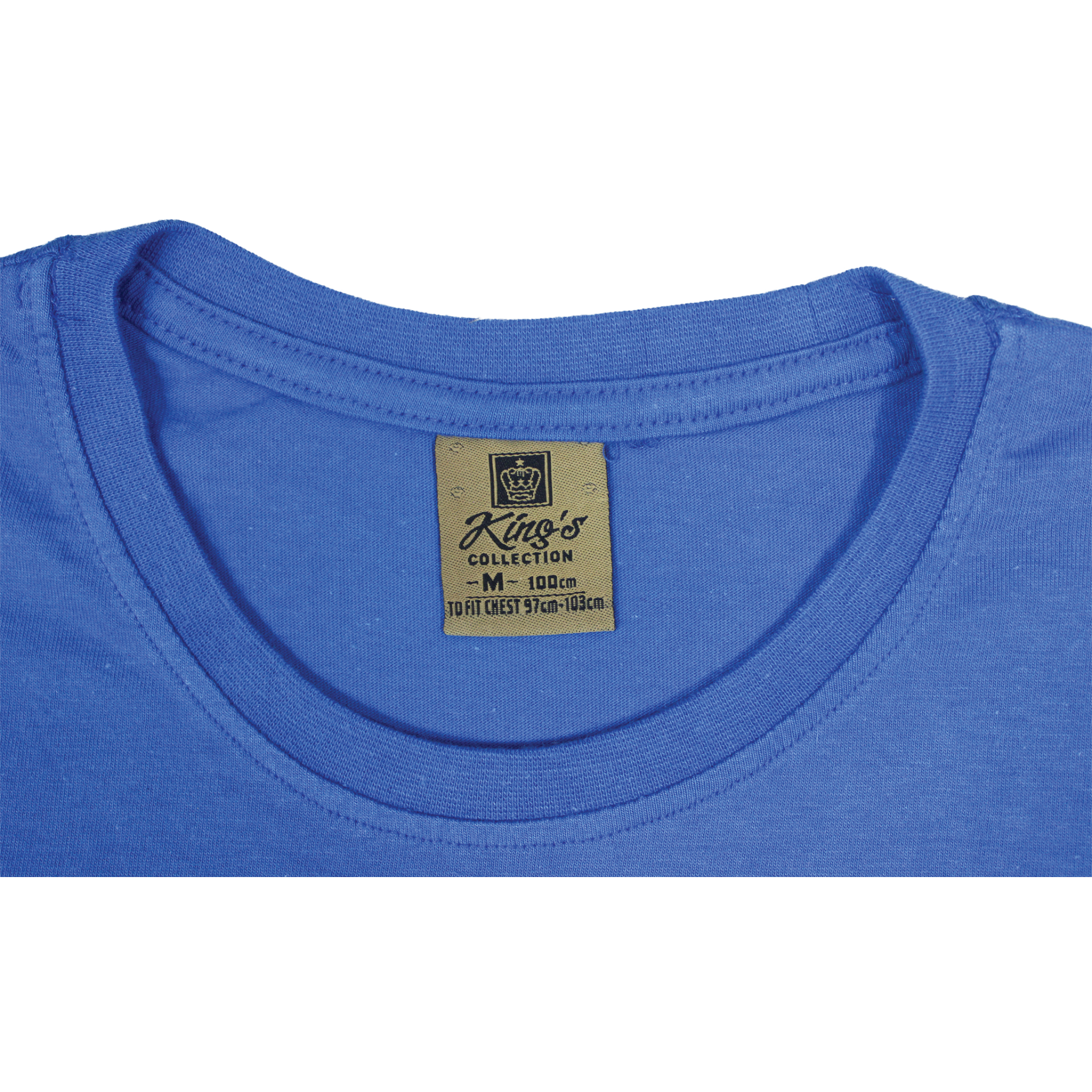 Lycra Round Neck T-Shirts Non Stretch - Image 47