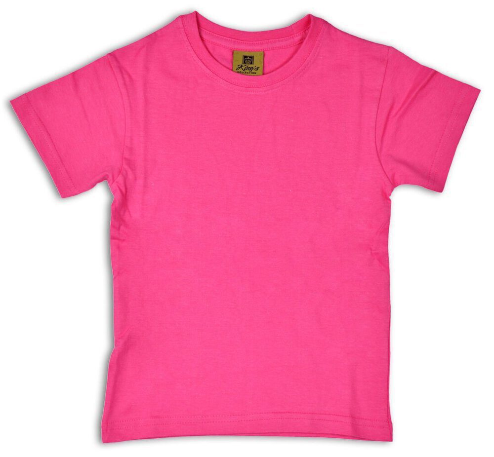 LAPASA 4 Pack Bright Colours 100% Cotton Kids Plain T-Shirts 13 Years