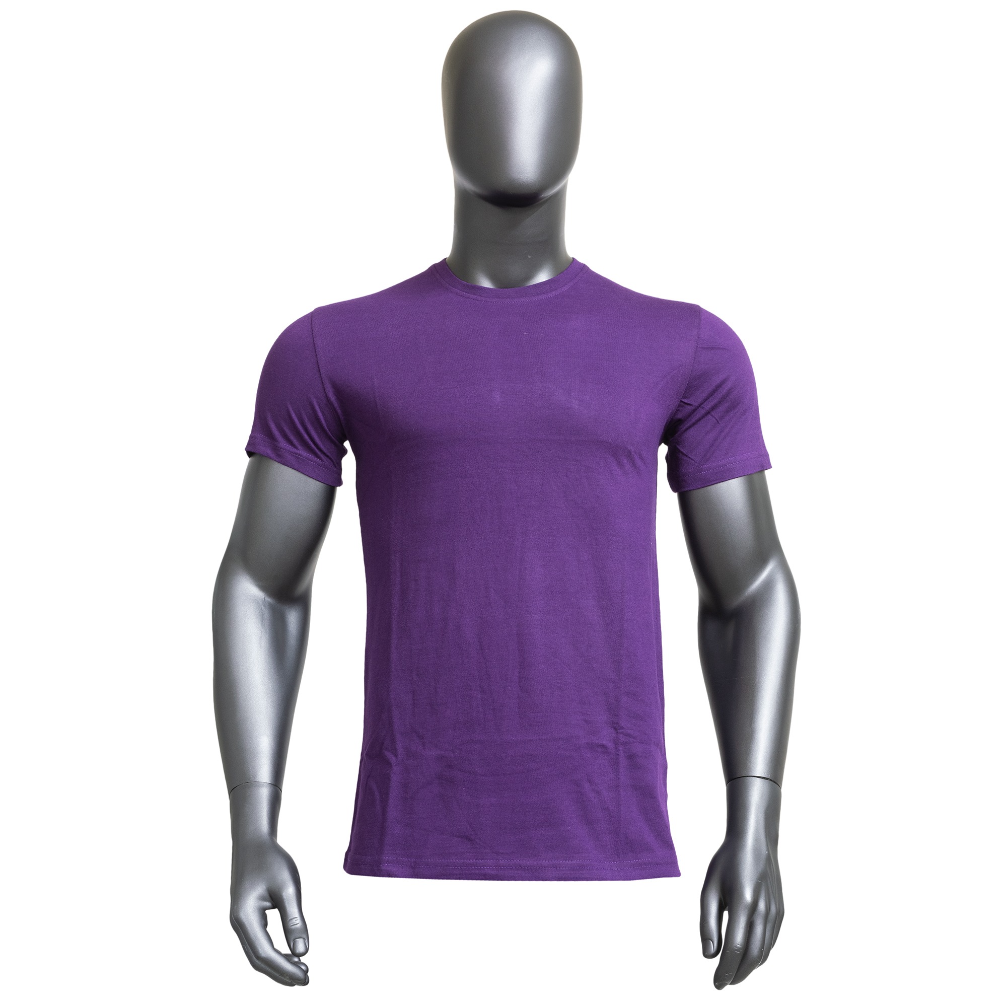 Lycra Round Neck T-Shirts Non Stretch - Image 2