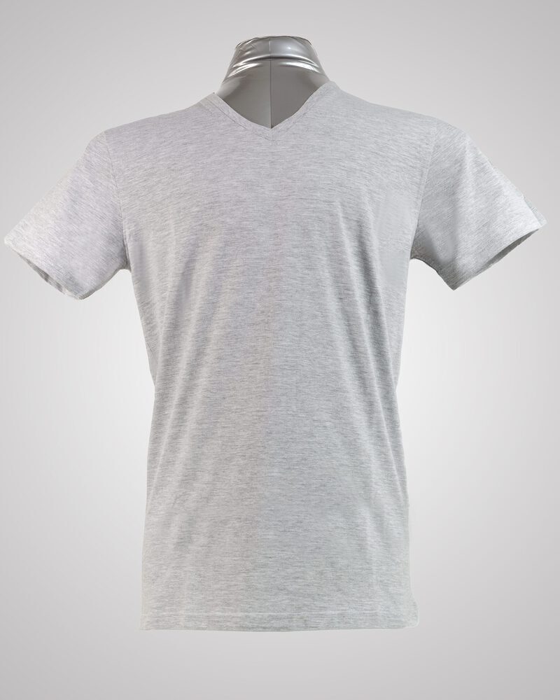 Grey v clearance neck t shirt