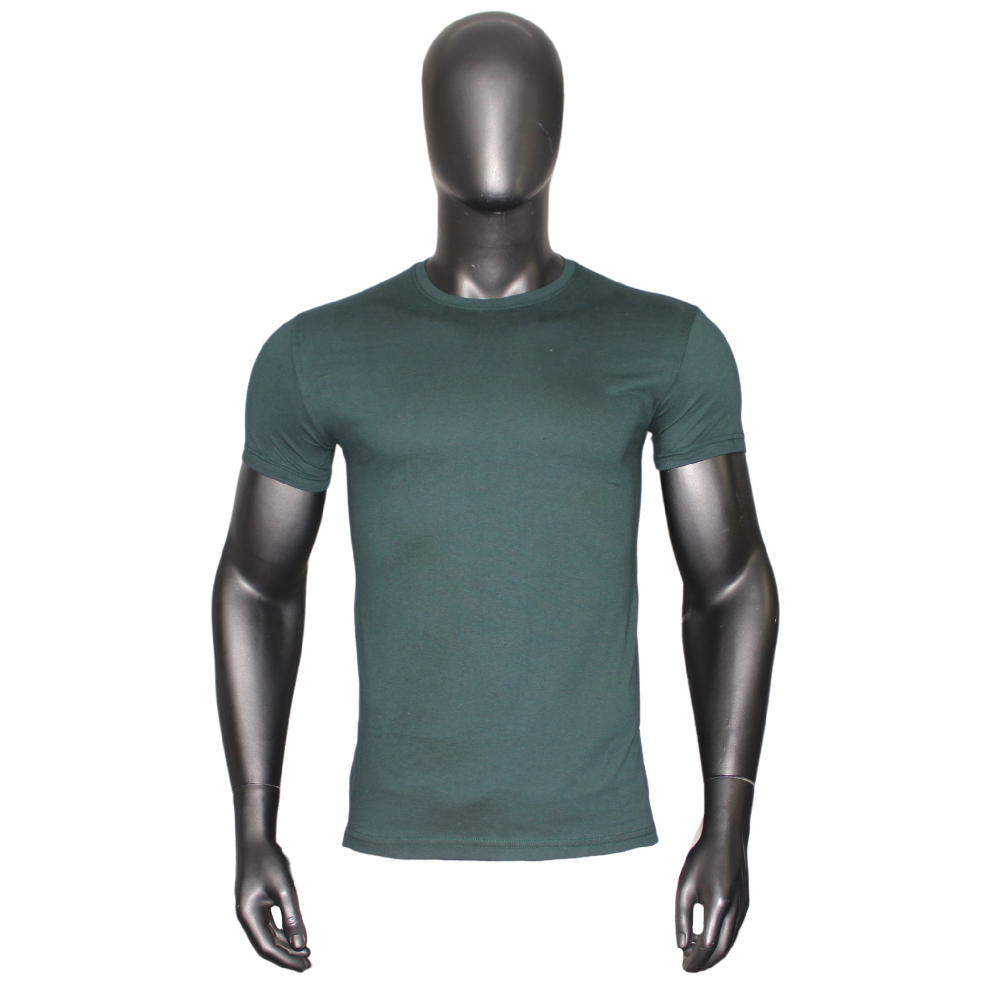 Lycra Round Neck T-Shirts Non Stretch - Image 36
